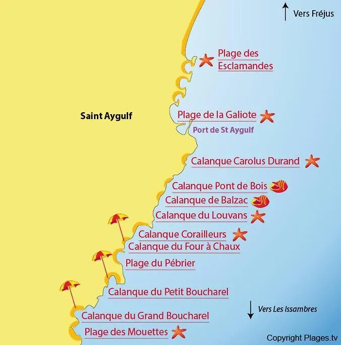 Appartement L'Evasion, Vue Mer, Plages A Pied Frejus 0*,